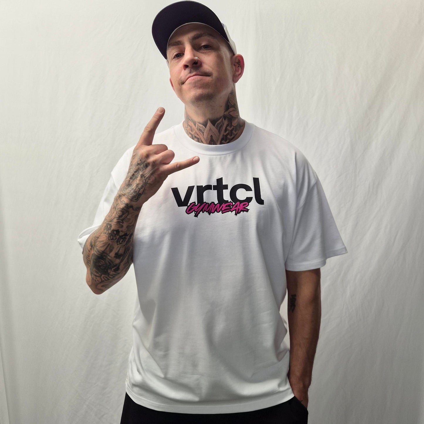 THE VRTCL OVERSIZED TEE : HEAVYWEIGHT WHITE