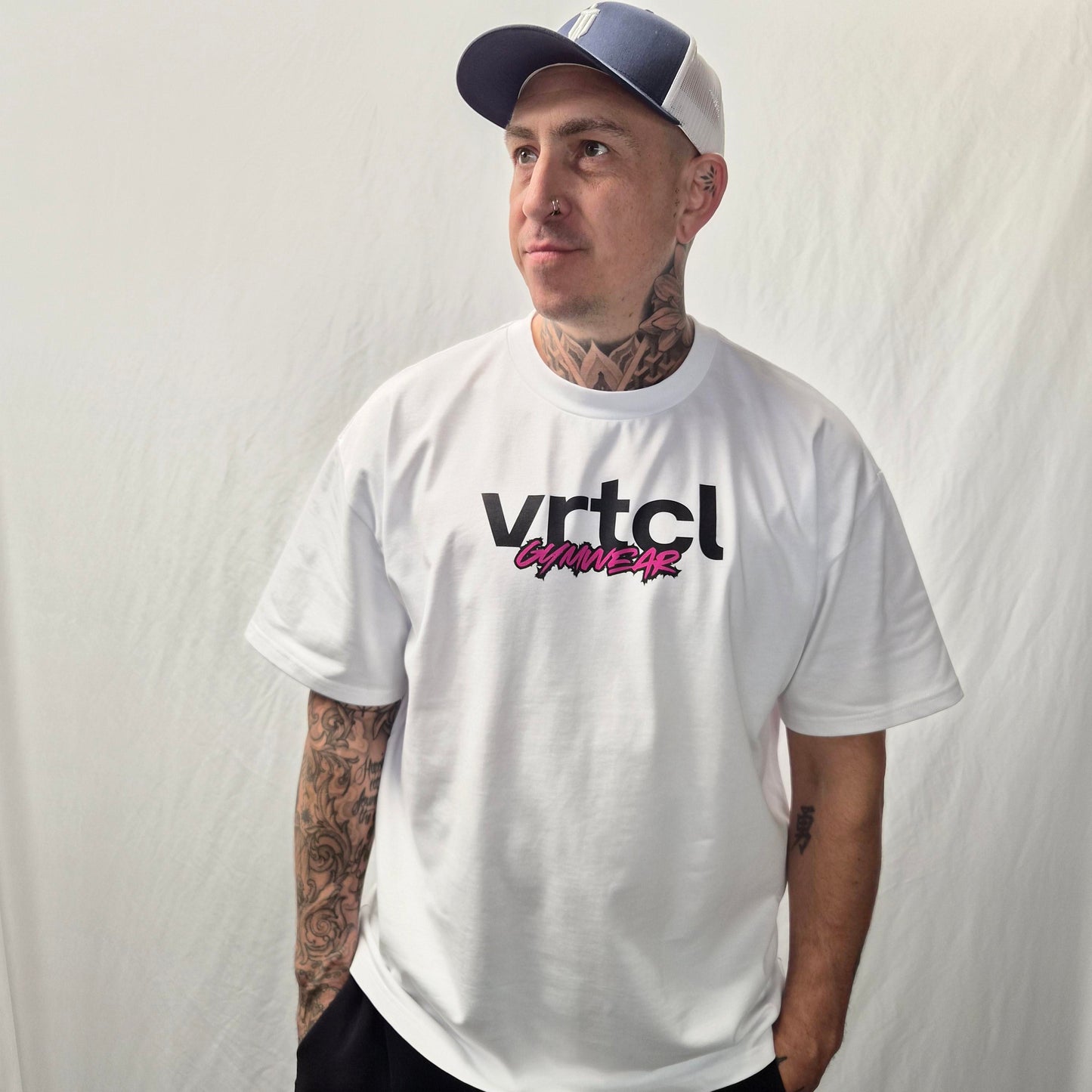 THE VRTCL OVERSIZED TEE : HEAVYWEIGHT WHITE