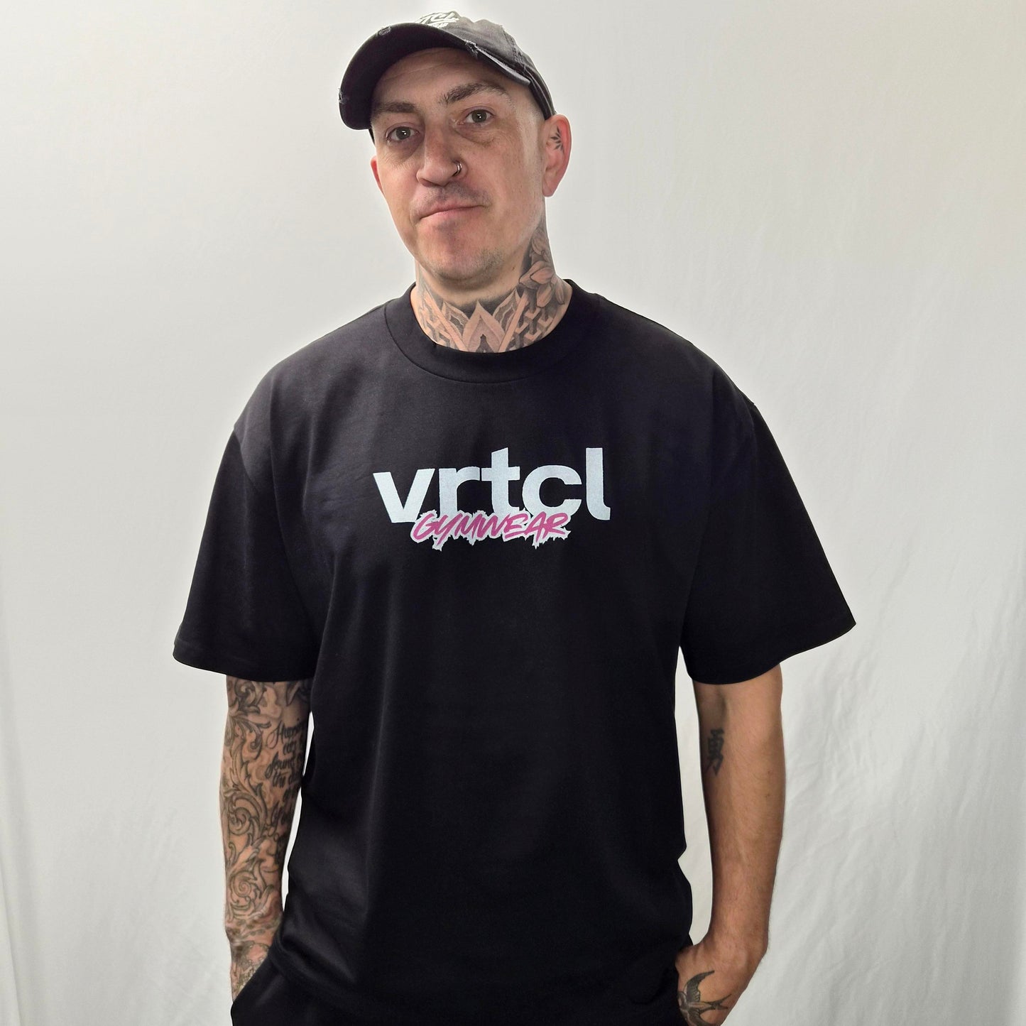 THE VRTCL OVERSIZED TEE : HEAVYWEIGHT BLACK