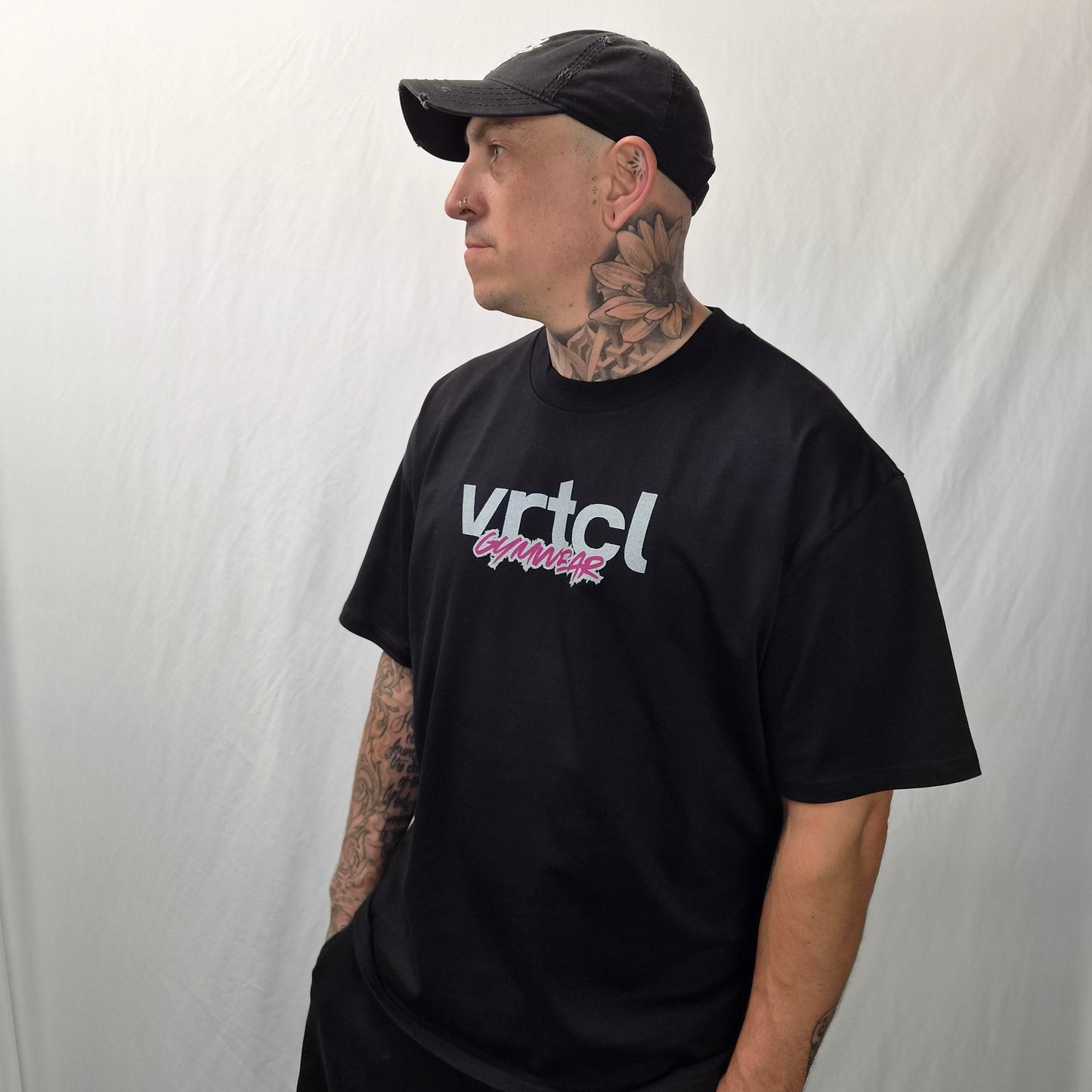THE VRTCL OVERSIZED TEE : HEAVYWEIGHT BLACK